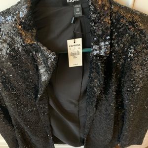 Express sequin blazer XXS petite